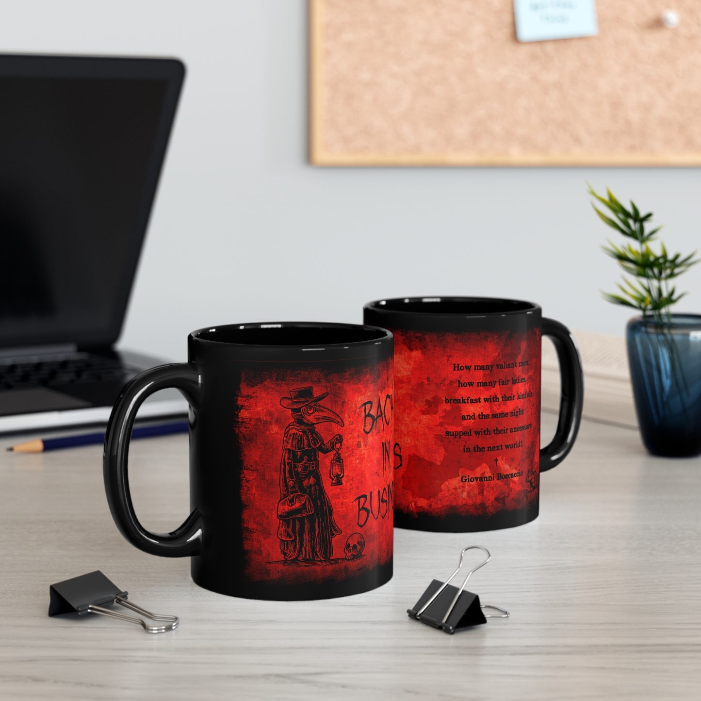 Mug Back in Business in Red - Frogos Design