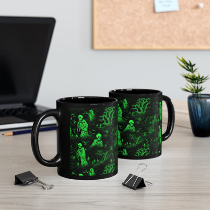 Mug Spooky Green Ghosts - Frogos Design