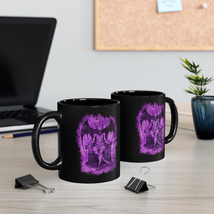Mug Devil on his Throne in Hell in Purple - Frogos Design