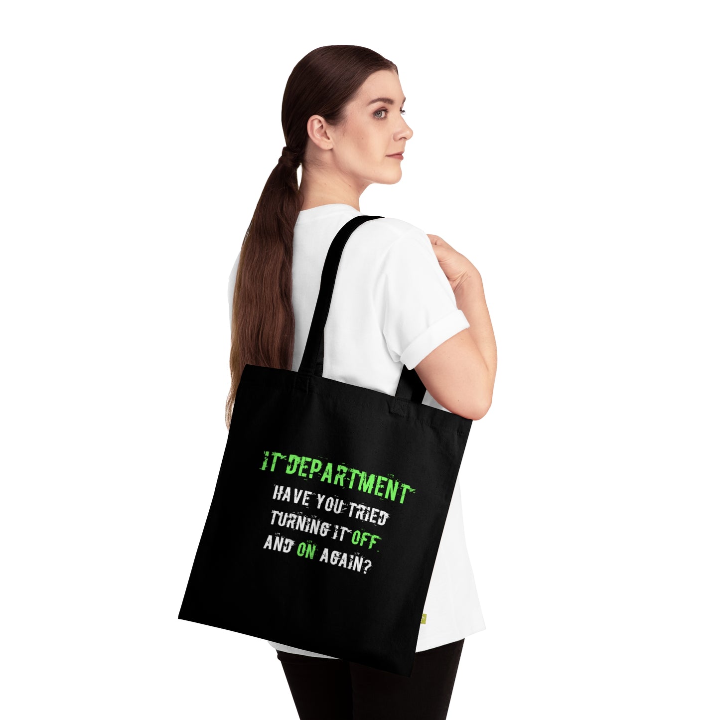 Tote Bag IT Support Green - Frogos Design