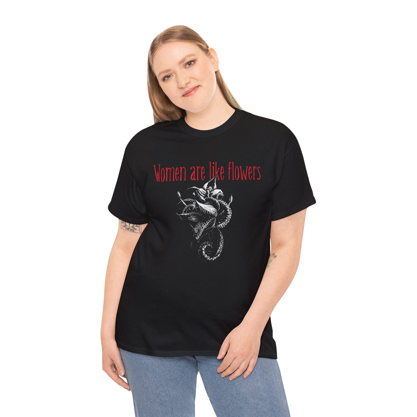 Unisex T-shirt Women are like Flowers in Red