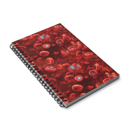 Spiral Notebook Blood Cells - Frogos Design