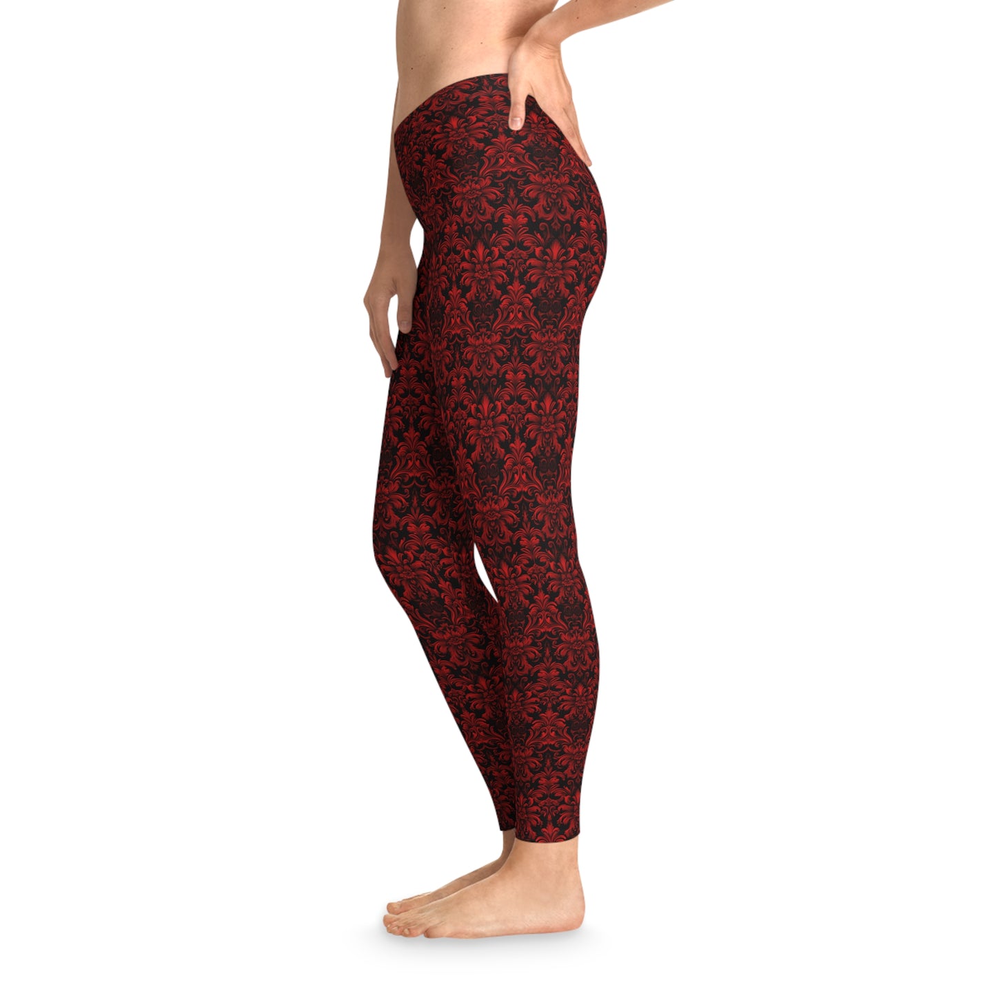 Women`s Leggings Red Boudoire - Frogos Design