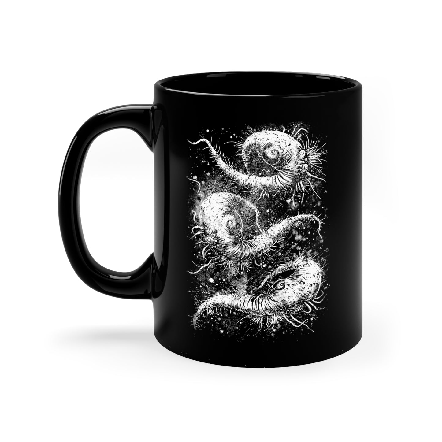 Mug Cosmic Worms in White - Frogos Design