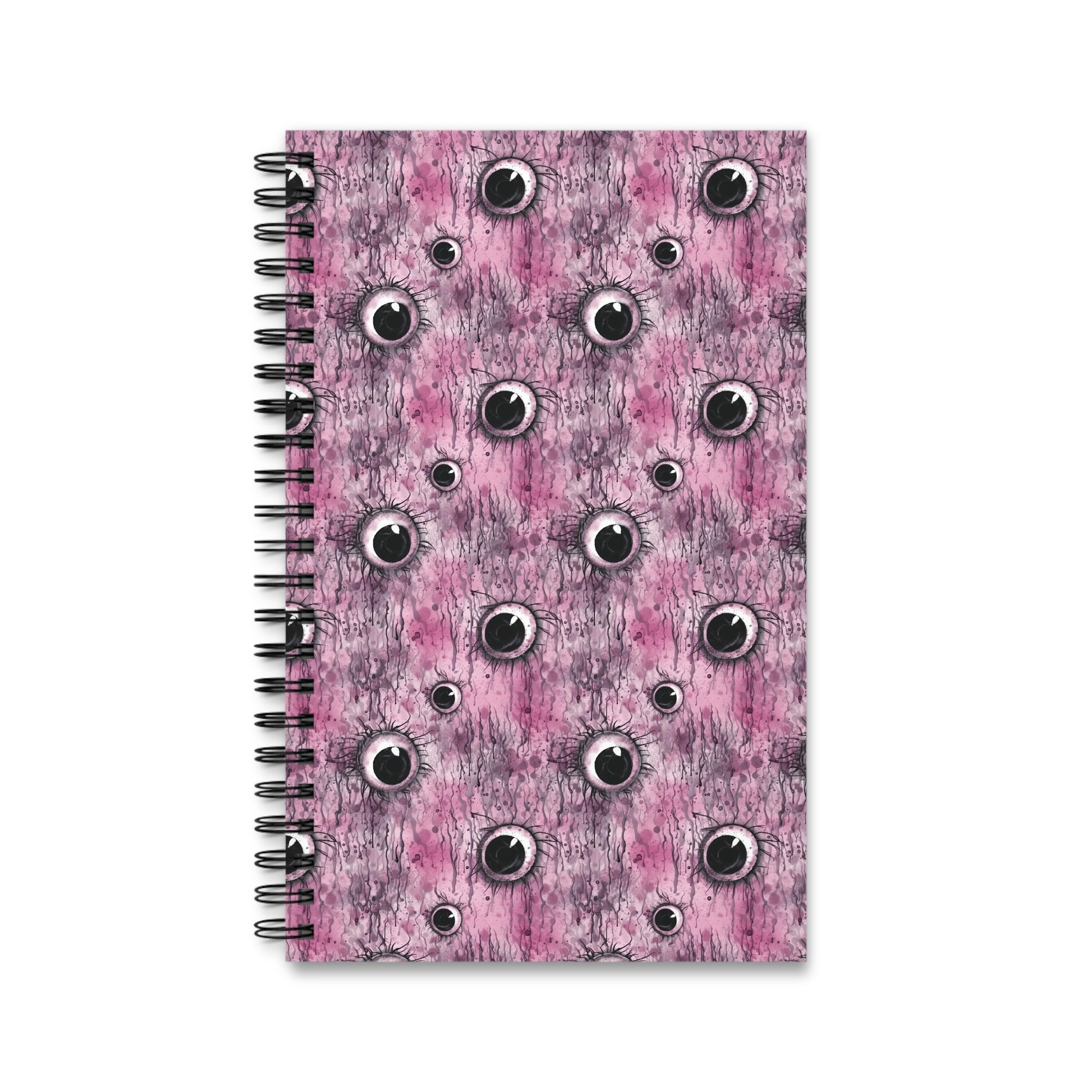Spiral Notebook Creepy Pinky Eyes - Frogos Design
