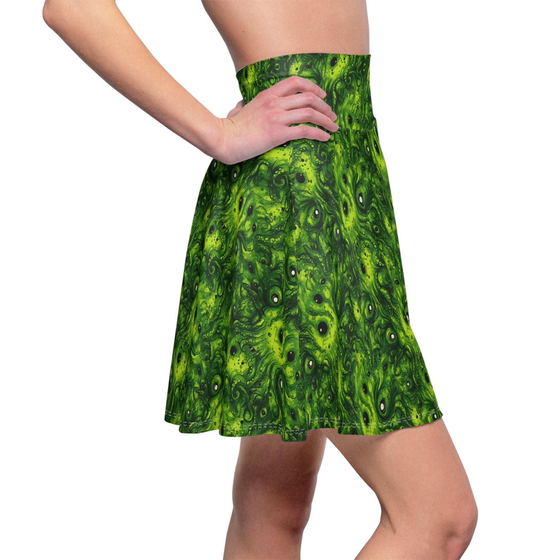 Women's Skater Skirt Greeny Phobia - Frogos Design