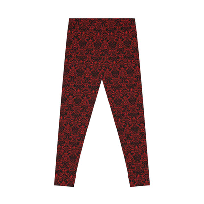 Women`s Leggings Red Boudoire - Frogos Design