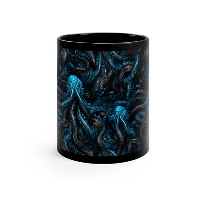Mug Blue Tentacles Horror - Frogos Design