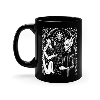 Mug Devil Pact with the Devil in White - Frogos Design