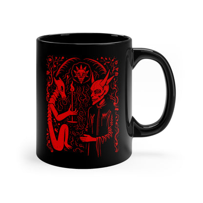 Mug Devil Pact with the Devil in Red - Frogos Design