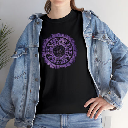 Unisex T-shirt Witchcraft Seal in Purple - Frogos Design
