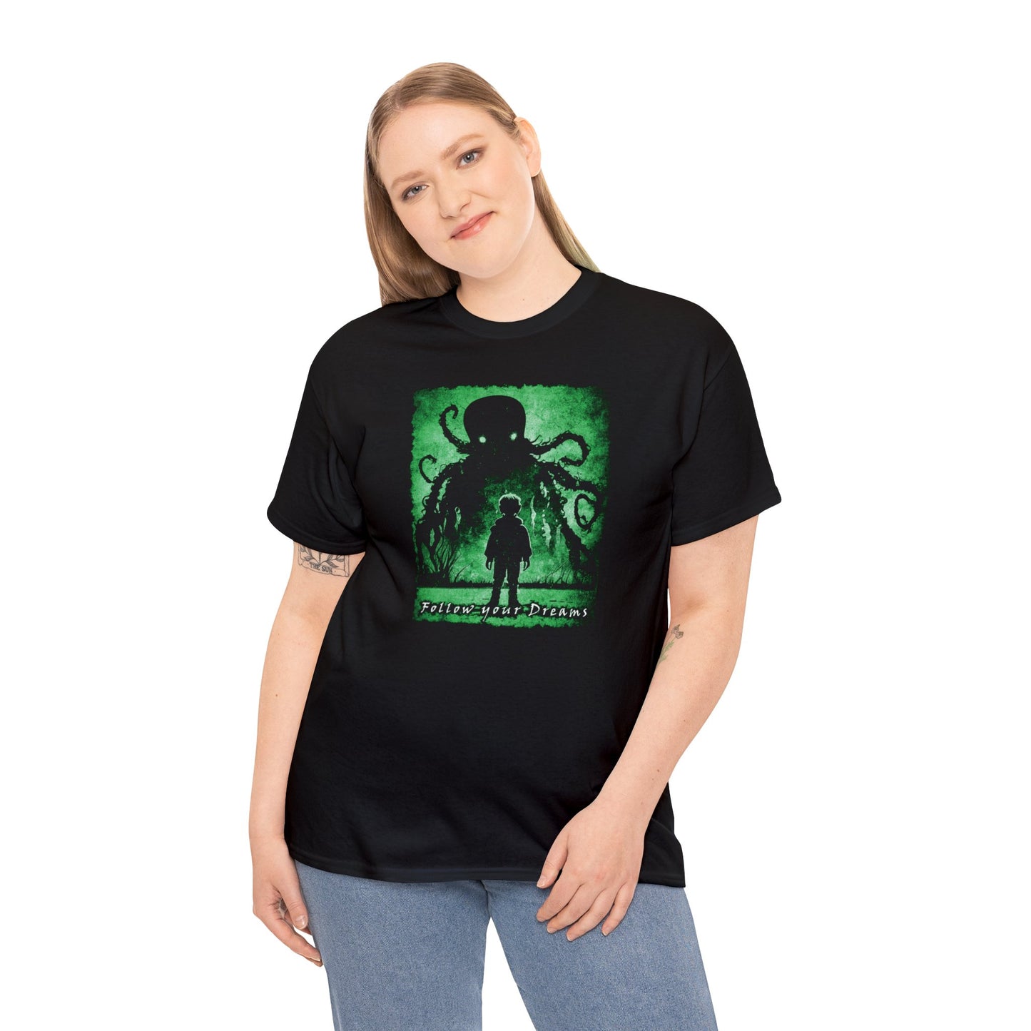 Unisex T-shirt Follow your Dreams in Green - Frogos Design