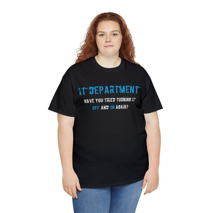 Unisex IT T-shirt for IT support in Blue - Frogos Design