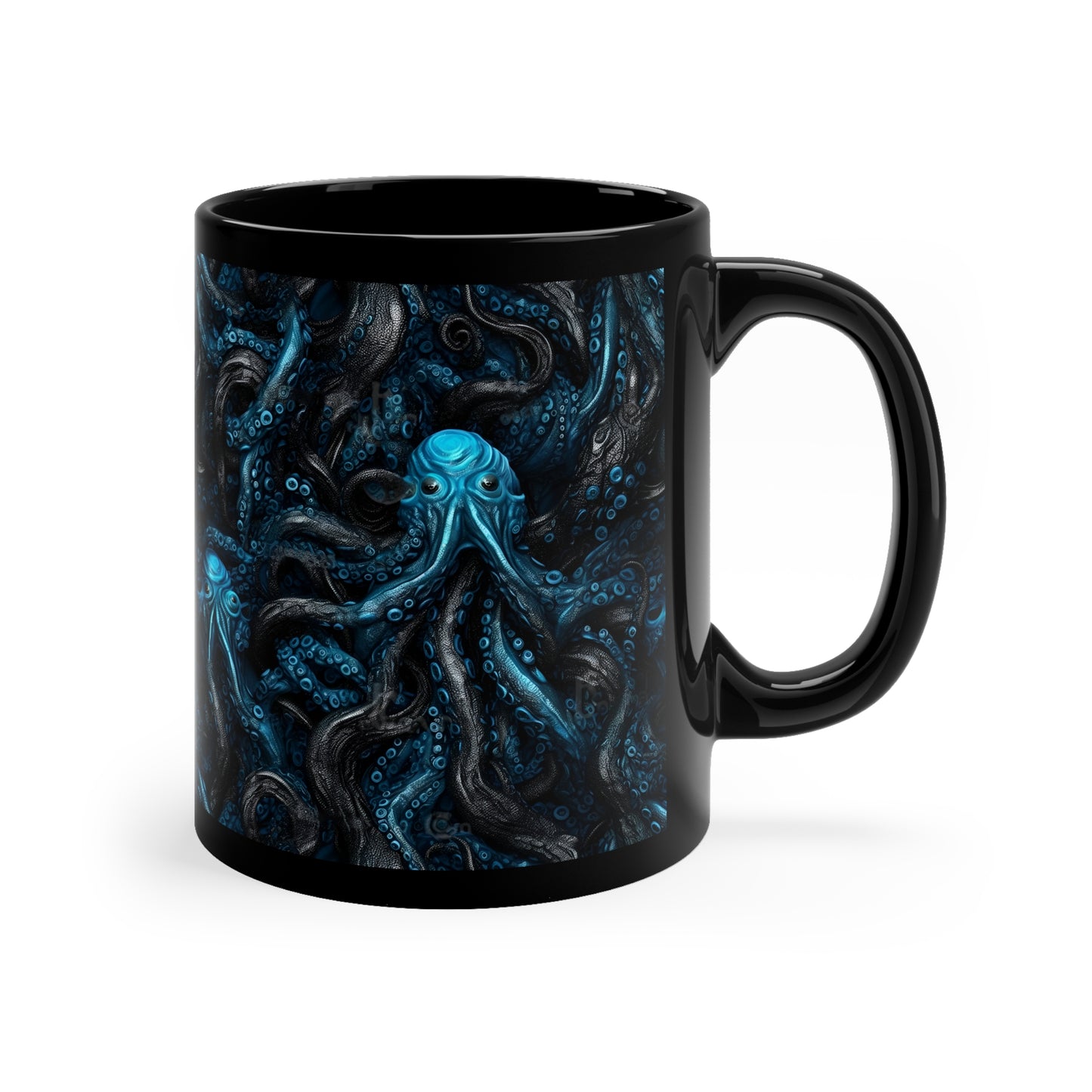 Mug Blue Tentacles Horror - Frogos Design
