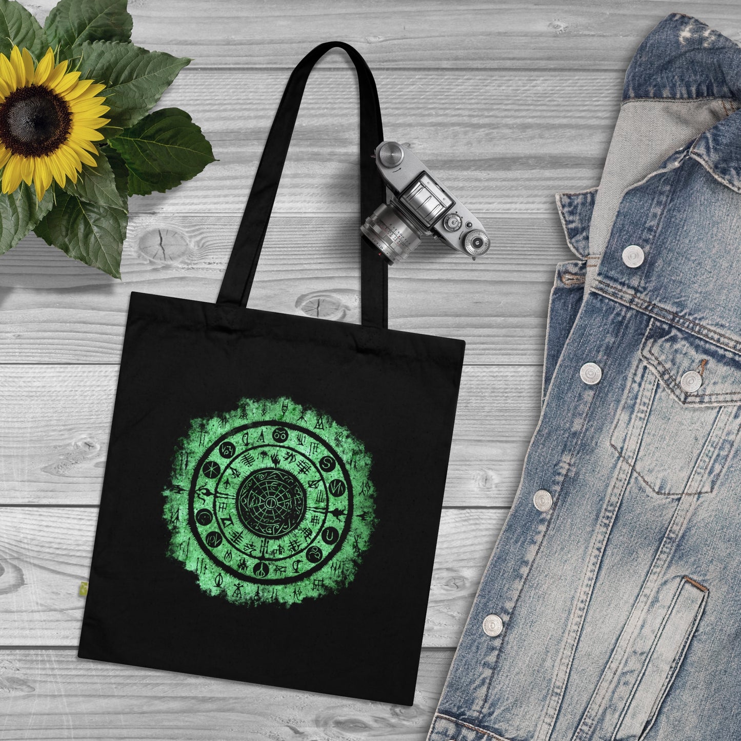 Tote Bag Witchcraft Seal Green - Frogos Design