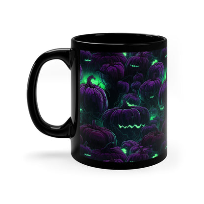 Mug Spooky Purple Halloween Pumpkins - Frogos Design