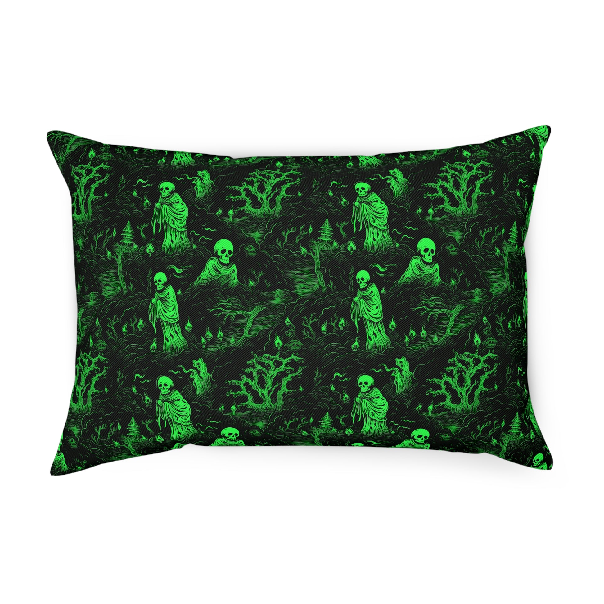 Cushions Spooky Ghosts in Green - Frogos Design