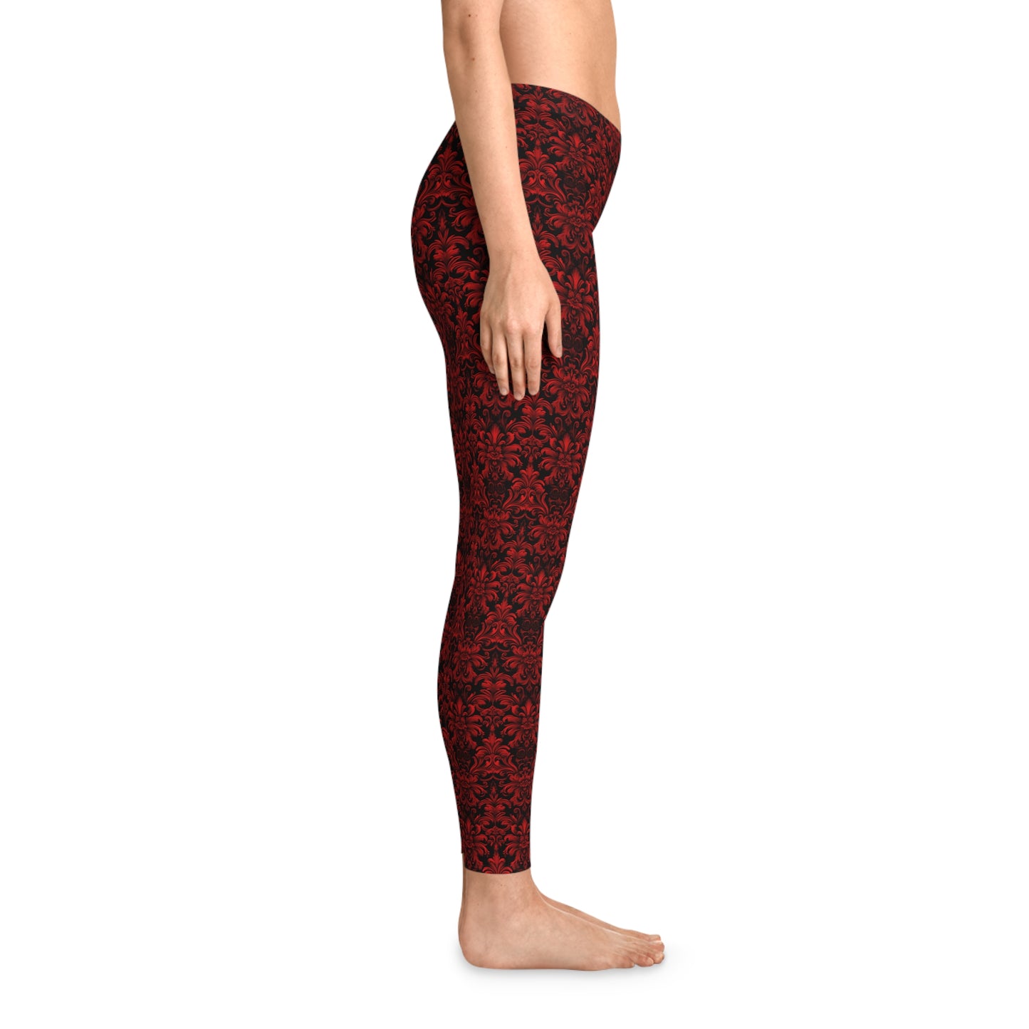 Women`s Leggings Red Boudoire - Frogos Design