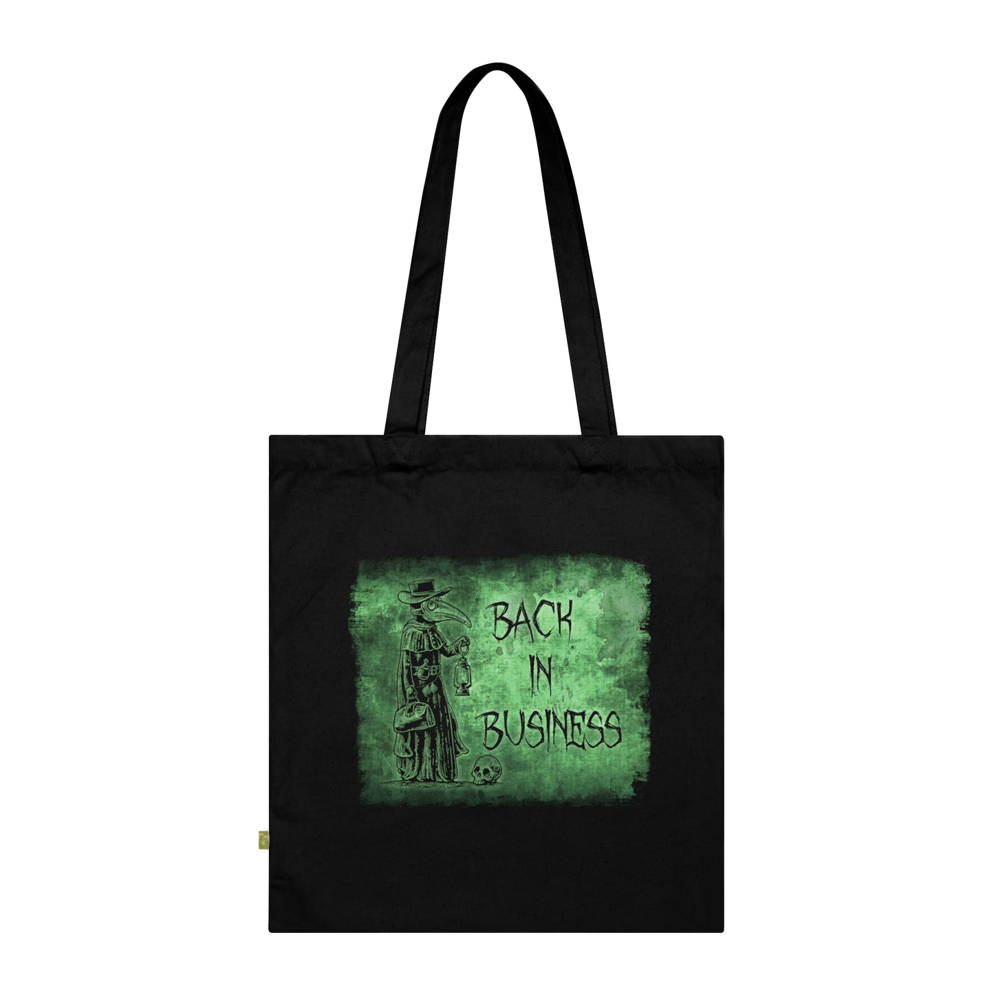 Tote Bag Back in Business in Green - Frogos Design