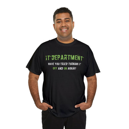 Unisex IT T-shirt for IT support in Green - Frogos Design