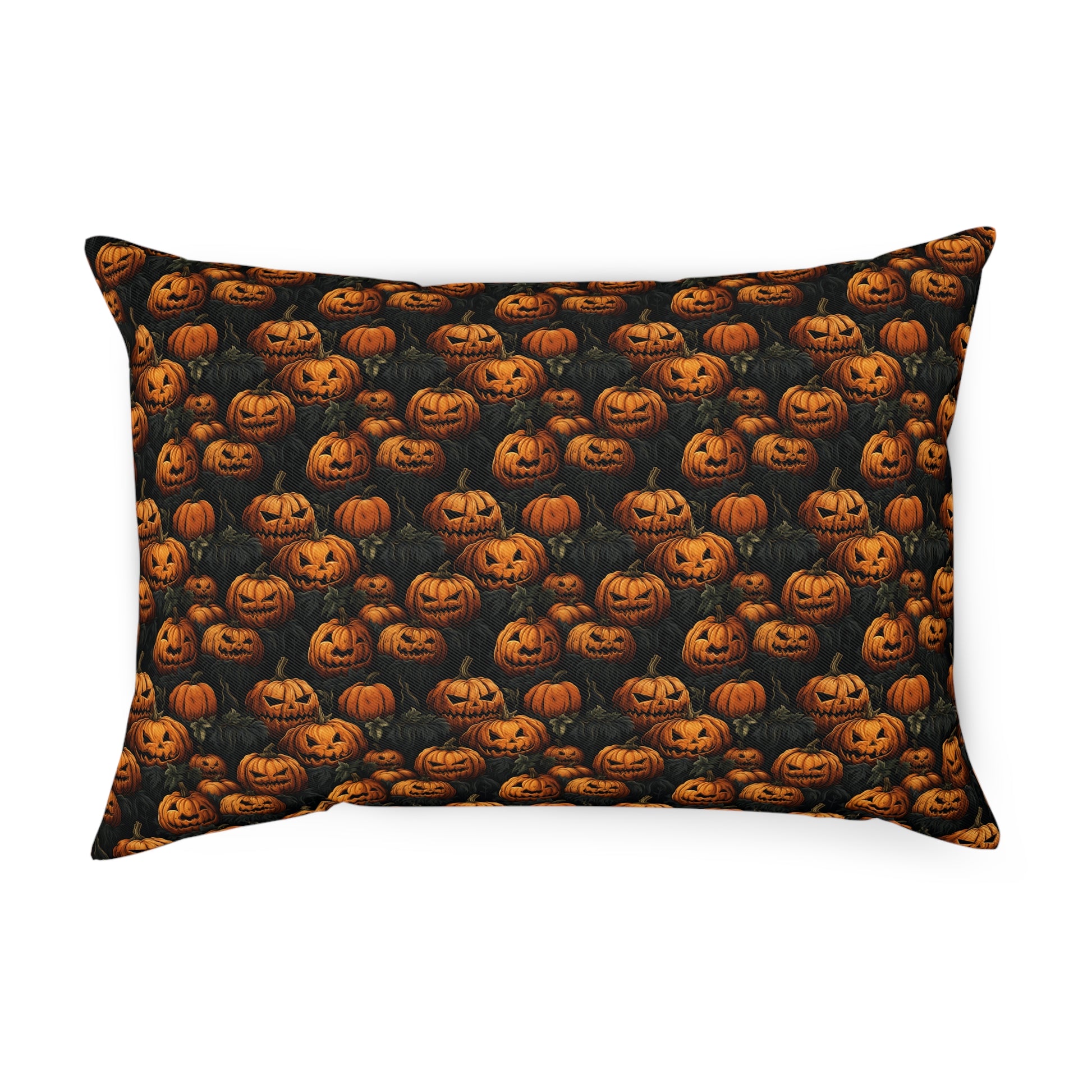 Cushions Spooky Halloween Pumpkin Field - Frogos Design