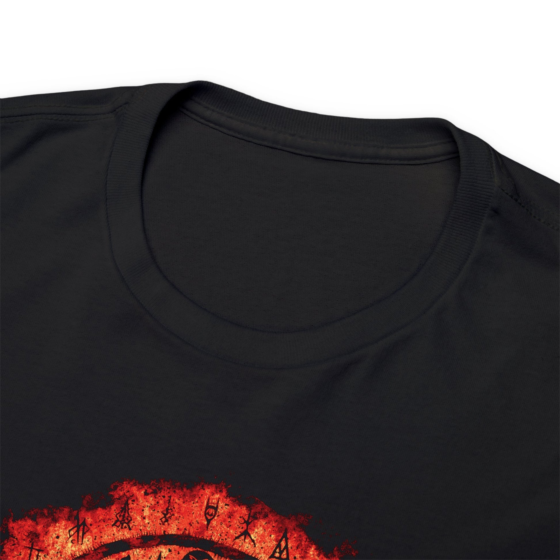 Unisex T-shirt Witchcraft Seal in Orange - Frogos Design