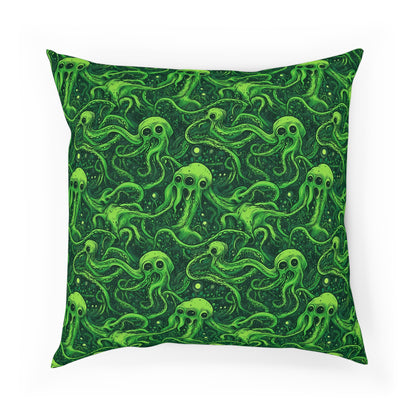 Cushions Greeny Tentacles Horror - Frogos Design