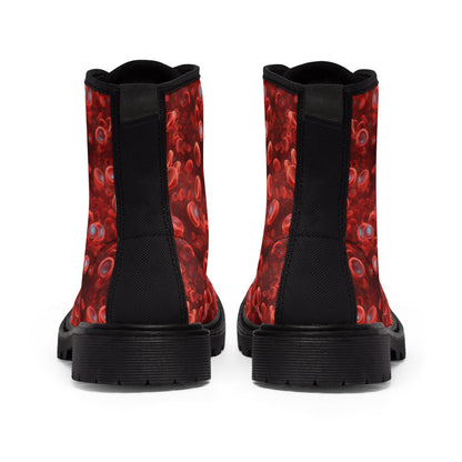Canvas Boots Blood cells - Frogos Design