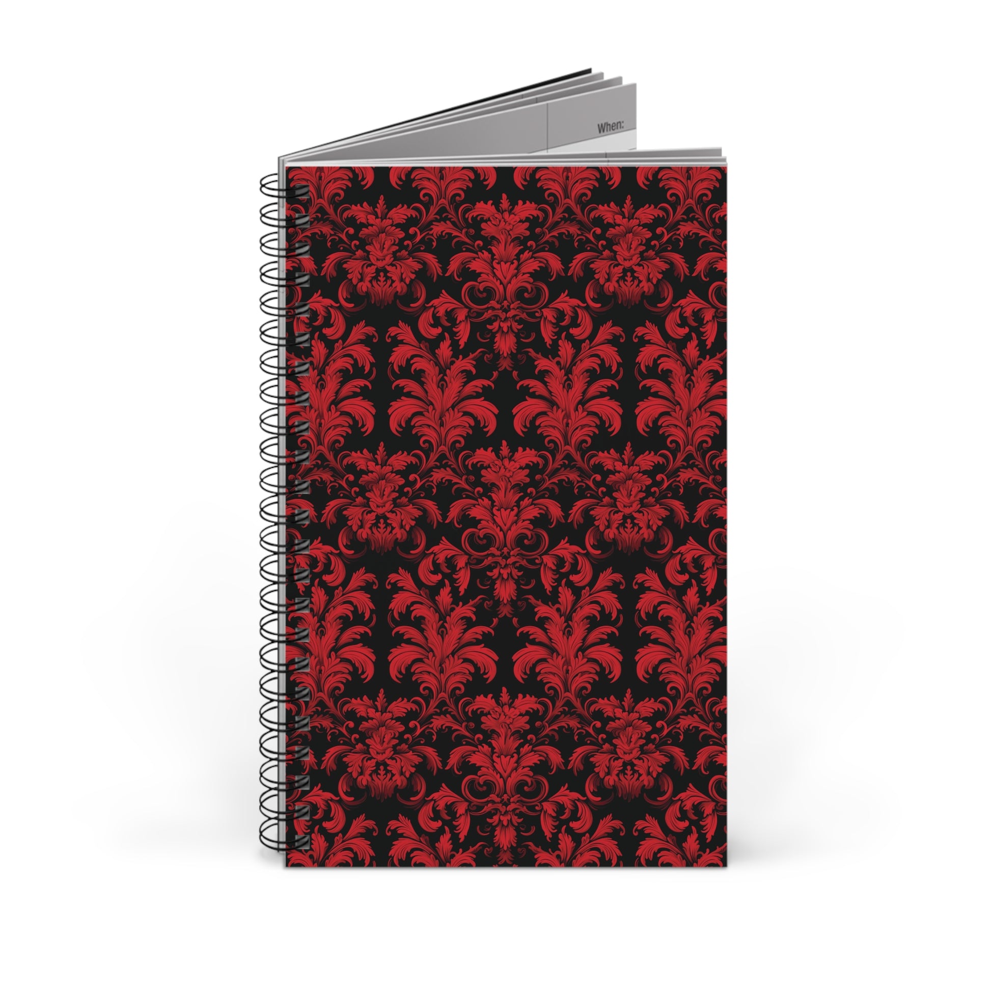 Spiral Notebook Red Boudoire - Frogos Design
