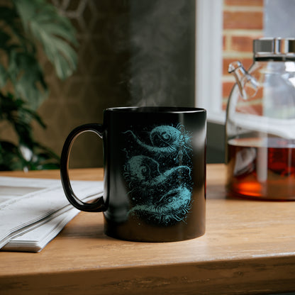 Mug Cosmic Worms in Blue - Frogos Design
