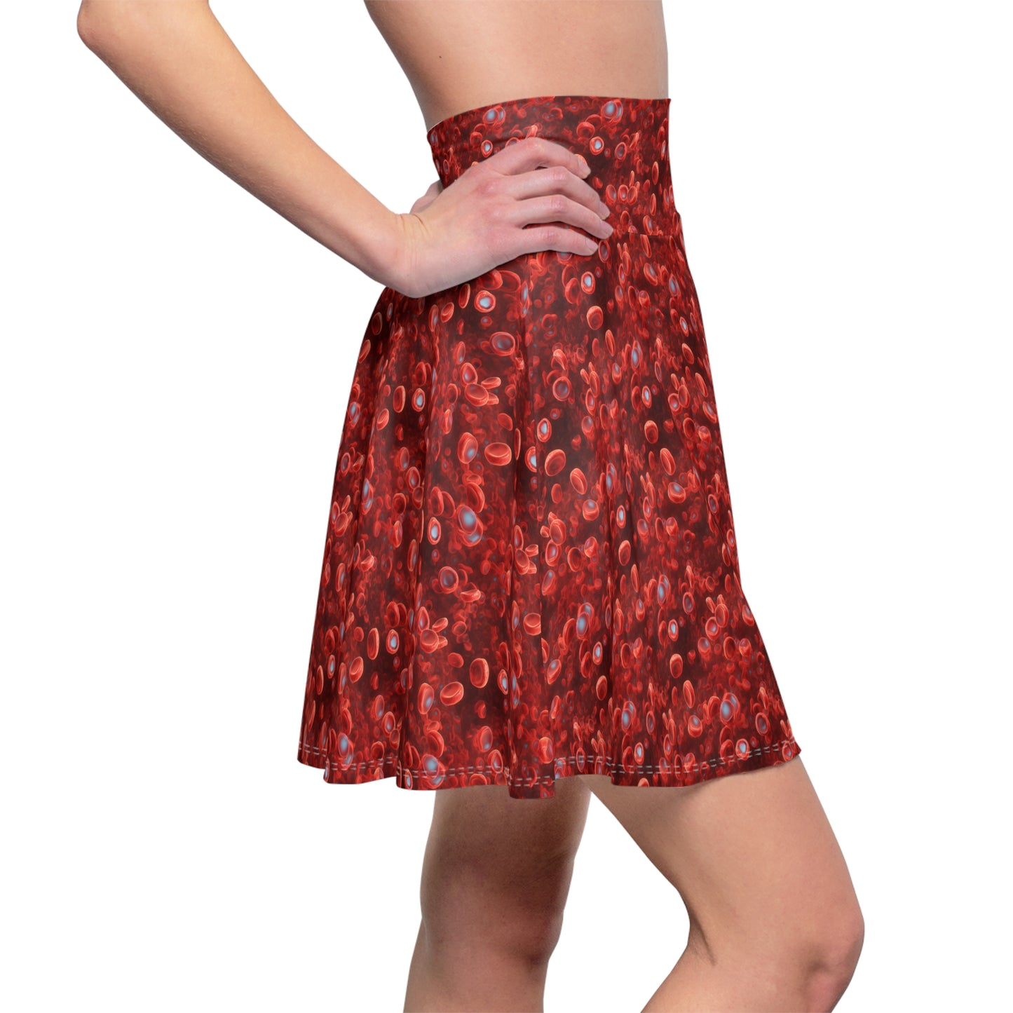 Women's Skater Skirt Blood Cells - Frogos Design