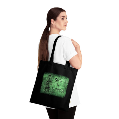 Tote Bag Back in Business in Green - Frogos Design