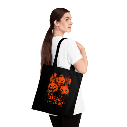 Tote bag Halloween Pumpkins Trick or Treat in Orange