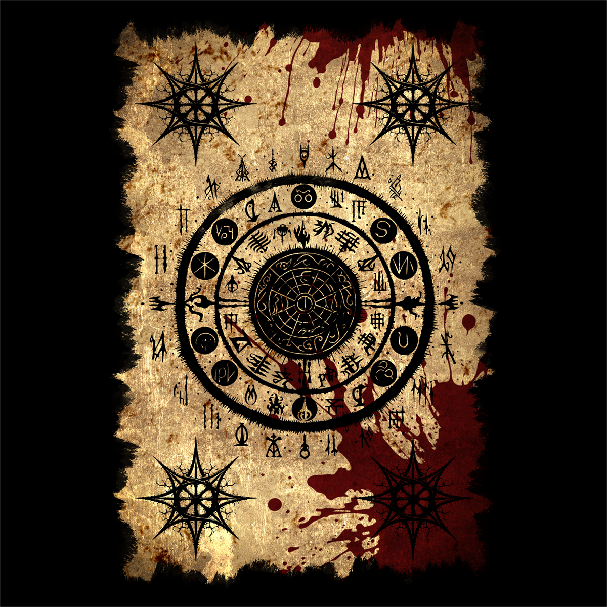 Unisex T-shirt Scroll of Dark Arts Circle