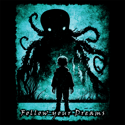 Unisex T-shirt Follow your Dreams in Blue