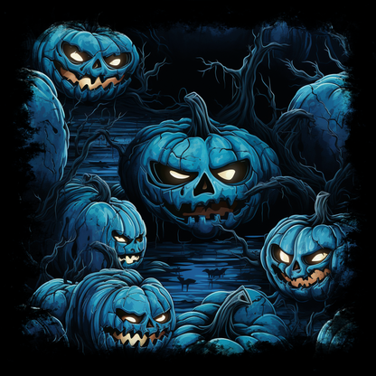 Mug Spooky Blue Halloween Pumpkins