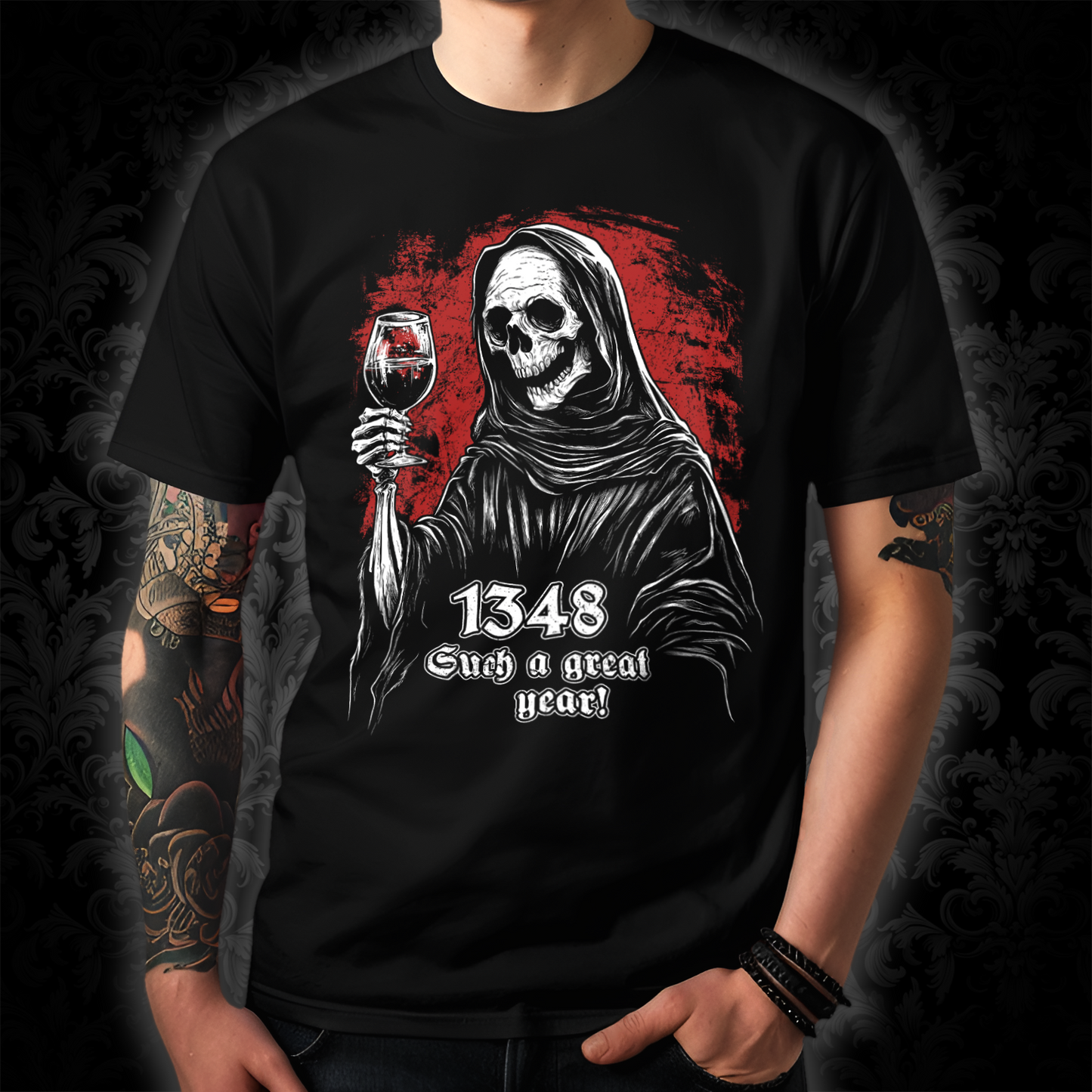 Unisex T-shirt Grim Reaper 1348 Such a great year