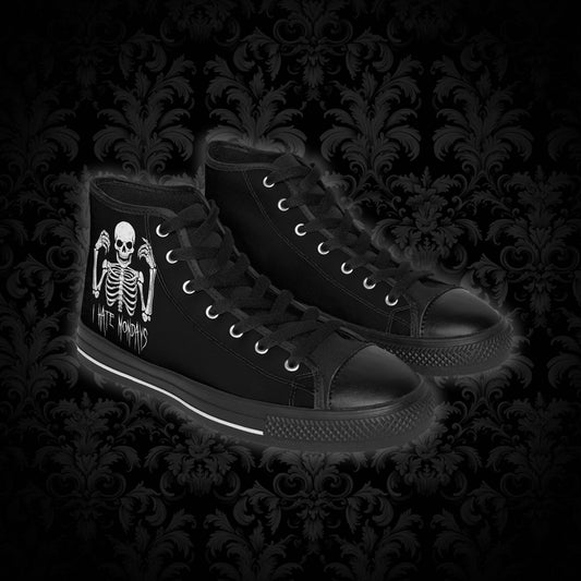 Classic Sneakers Skelly hates Mondays - Frogos Design