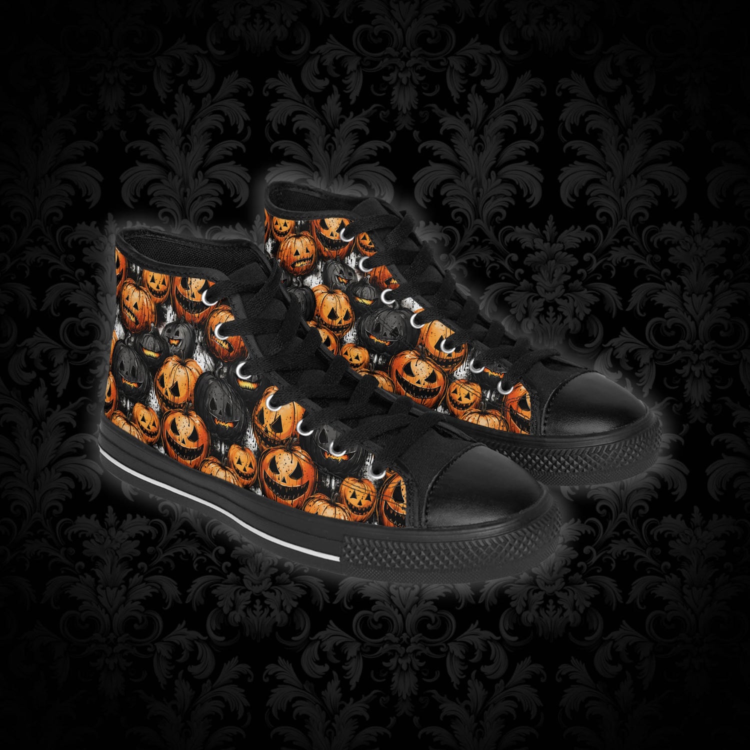 Classic sneakers Spooky Halloween Pumpkin Time - Frogos Design