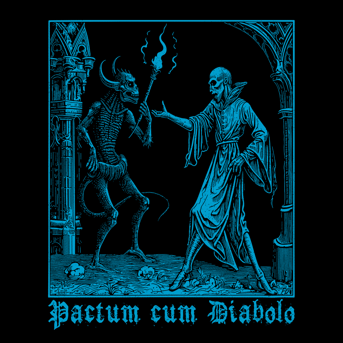 Hrnek Pactum cum Diabolo v modré