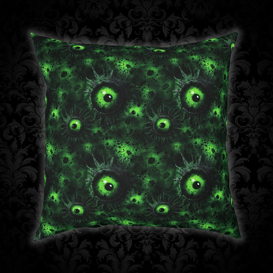 Cushions Greeny Lurking Eyes - Frogos Design