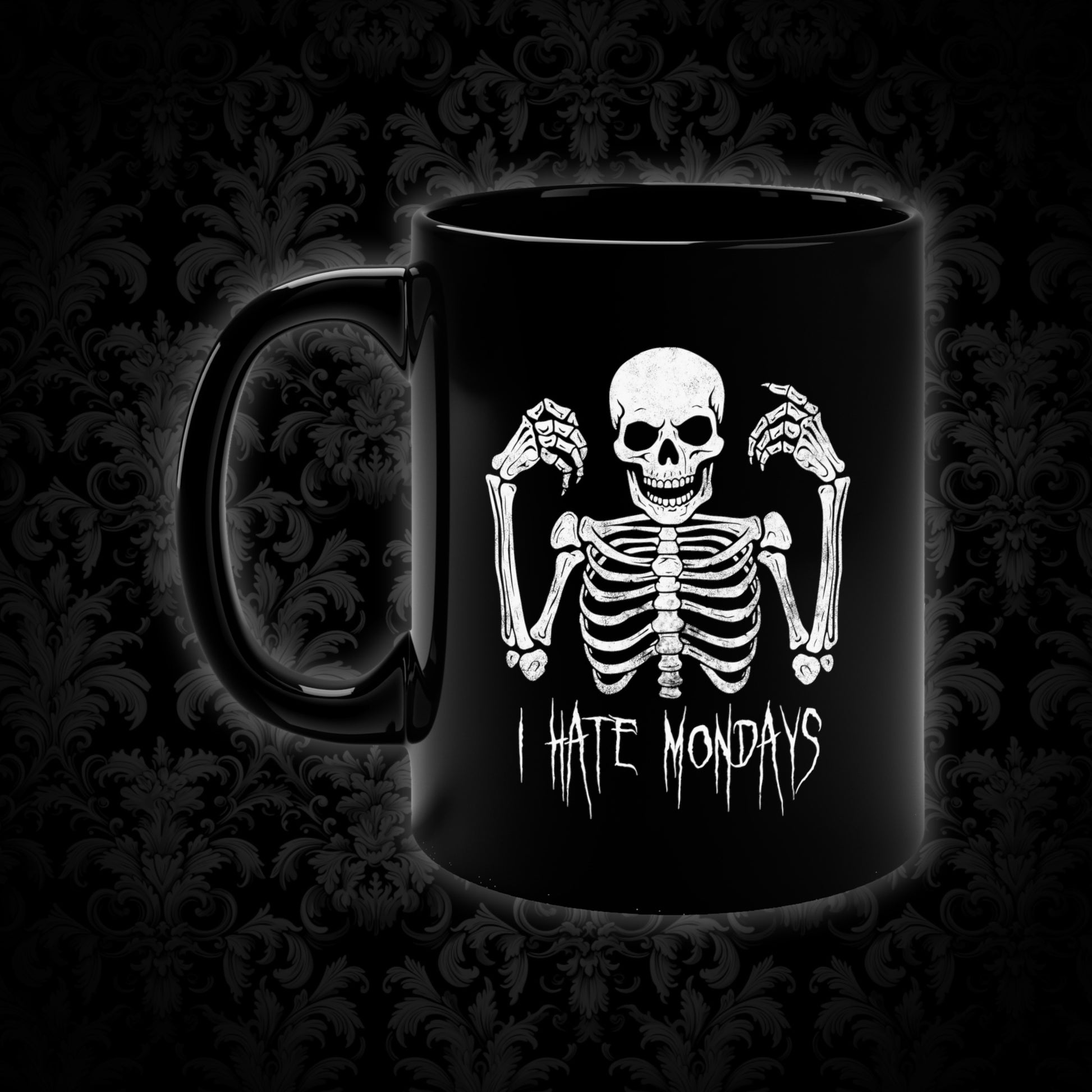 Mug Skelly Hates Mondays - Frogos Design
