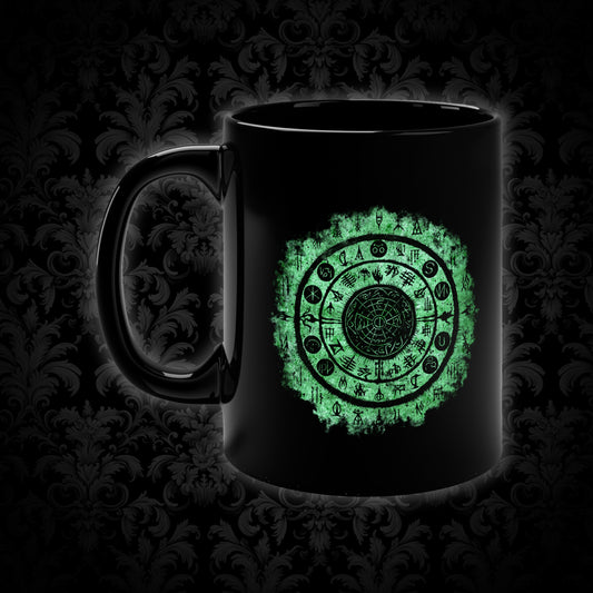 Mug Witchcraft Seal Design in Green - Frogos Design