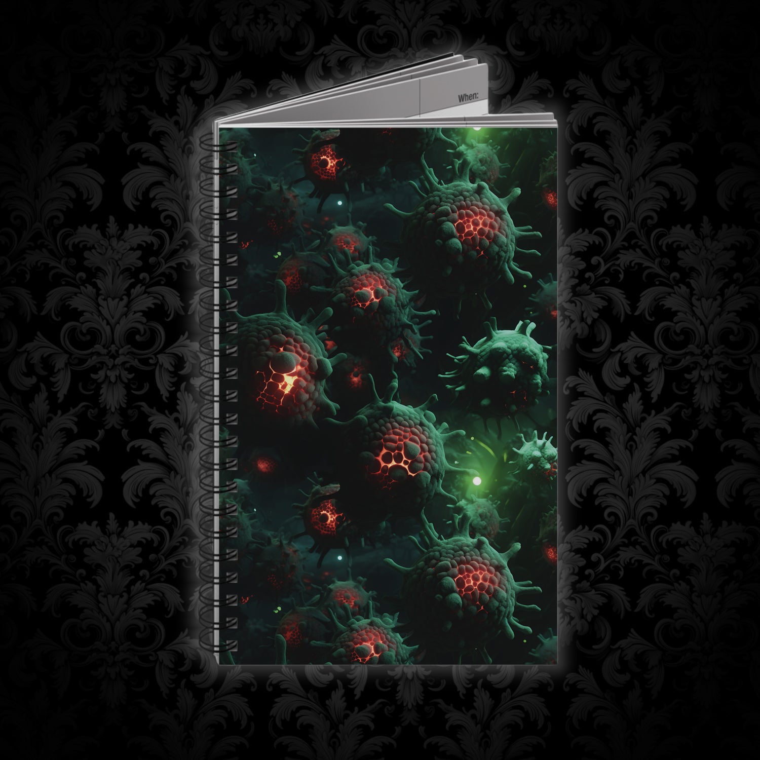 Spiral Notebook Bacterial Disease - Frogos Design