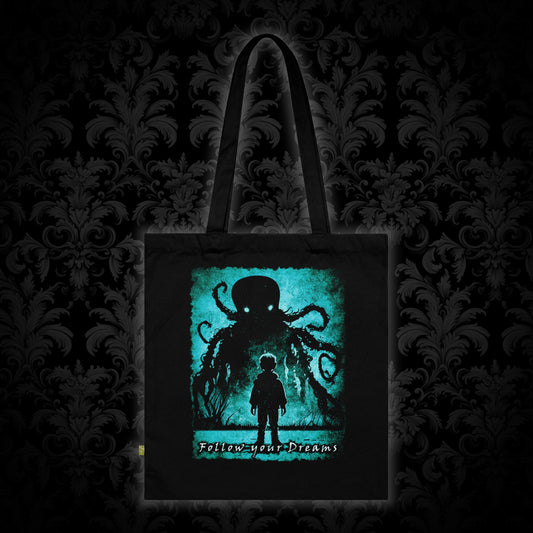 Tote Bag Follow your Dreams in Blue - Frogos Design